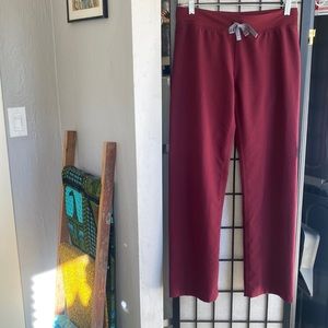 Figs Burgundy Livingston Scrub Pants XS/P